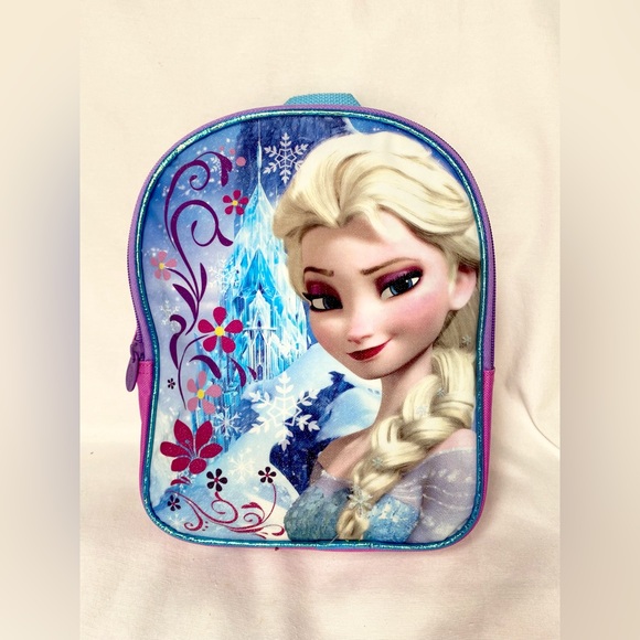 Disneys frozen backpack Elsa pink and blue kids size - Picture 1 of 7